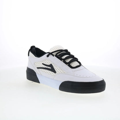 Lakai Payload Mens White Leather Lace Up Skate Inspired Sneakers Shoes