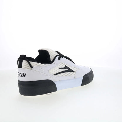 Lakai Payload Mens White Leather Lace Up Skate Inspired Sneakers Shoes