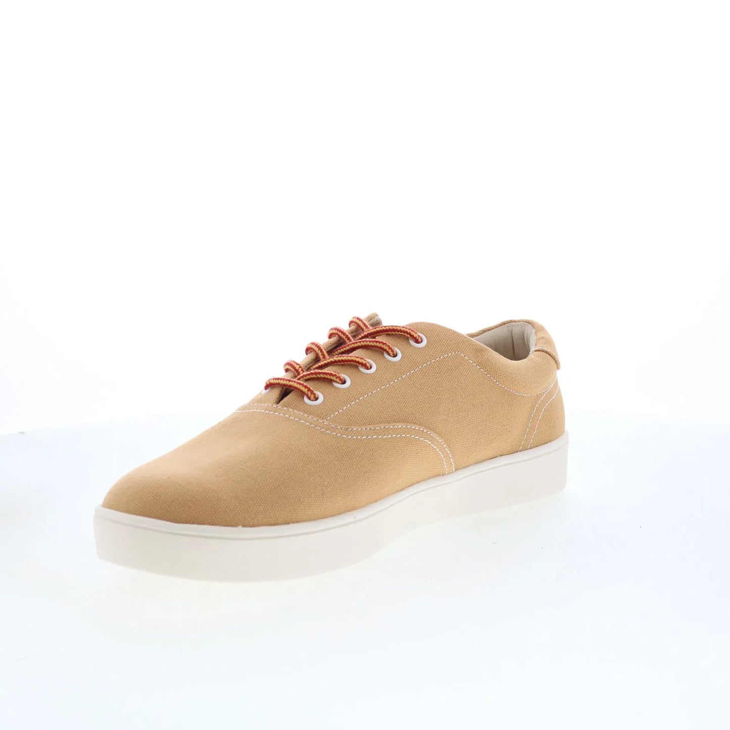 Spenco Pier SP2007WHE Mens Brown Canvas Lace Up Lifestyle Sneakers Shoes