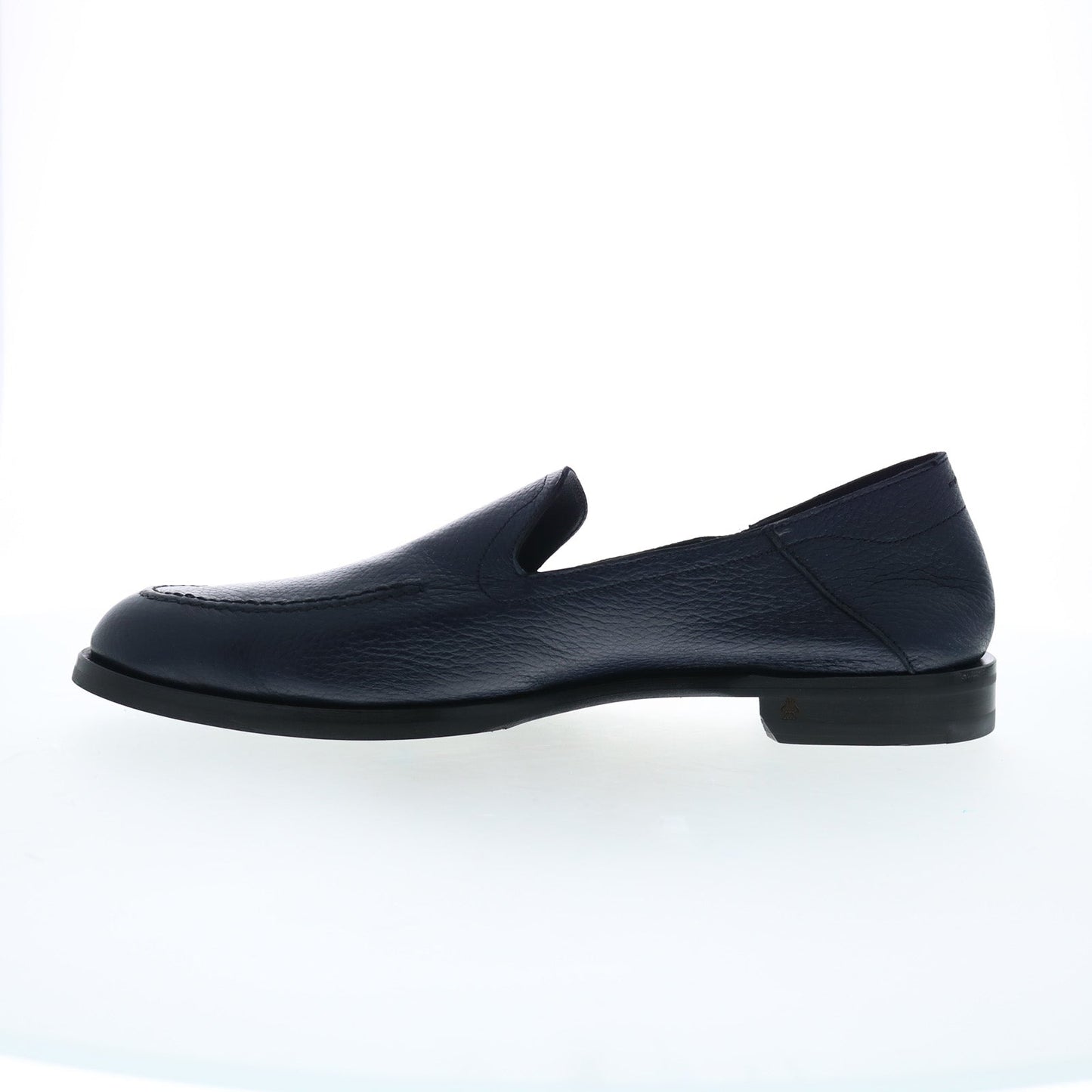 Di Bianco Positano Cervo Mens Black Leather Loafers & Slip Ons Casual Shoes