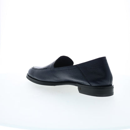 Di Bianco Positano Cervo Mens Black Leather Loafers & Slip Ons Casual Shoes