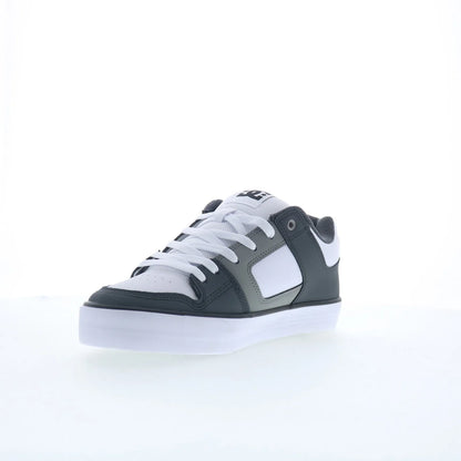 DC Pure DC01782027-GYLGWH Mens Gray Leather Skate Inspired Sneakers Shoes