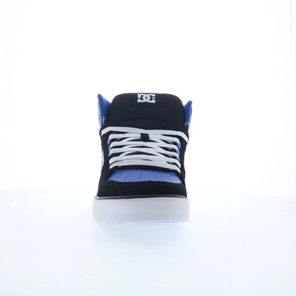 DC Pure High Top WC Mens Blue Nubuck Skate Inspired Sneakers Shoes