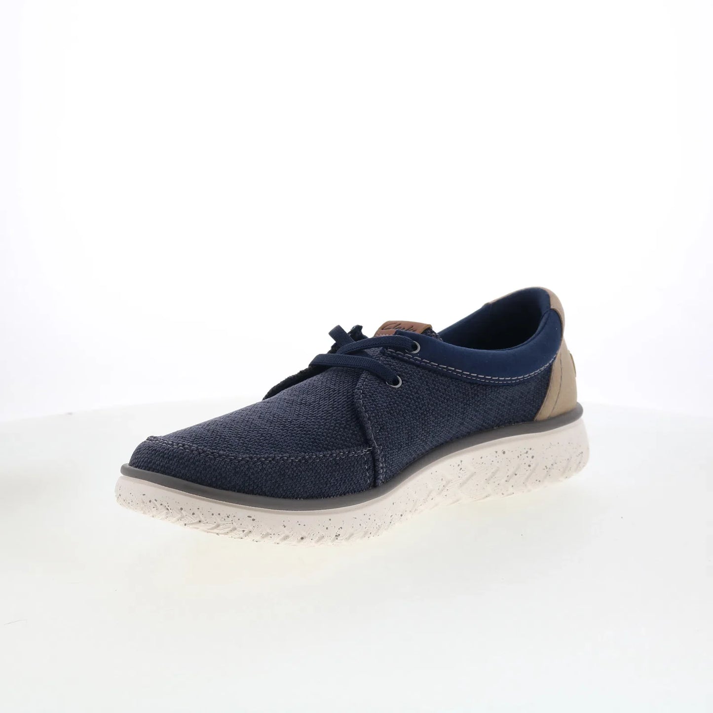 Clarks Relax Lite Lace 26181996 Mens Blue Canvas Lifestyle Sneakers Shoes