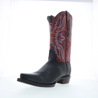 Dingo Rio Lobo DI-154 Mens Black Leather Slip On Cowboy Western Boots