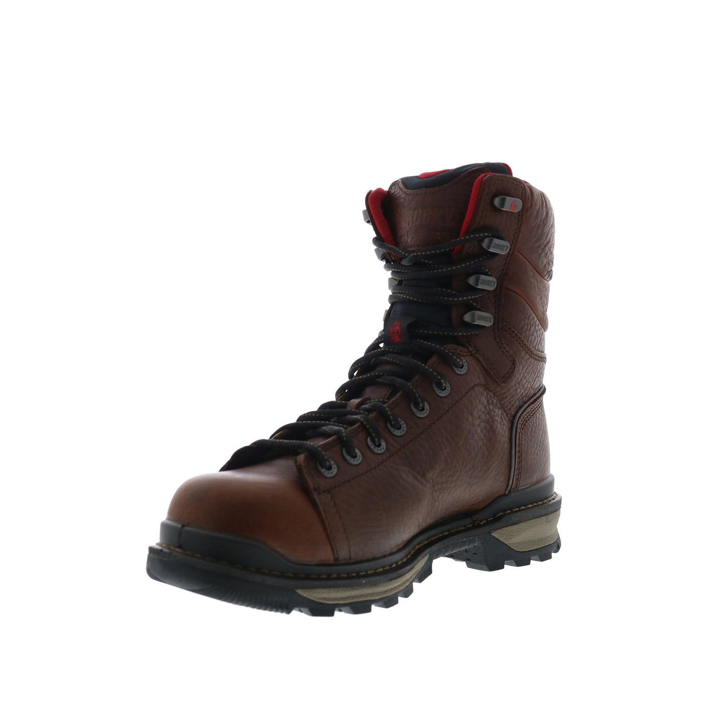 Rocky Rams Horn Lace To Toe Composite Waterproof Mens Brown Boots