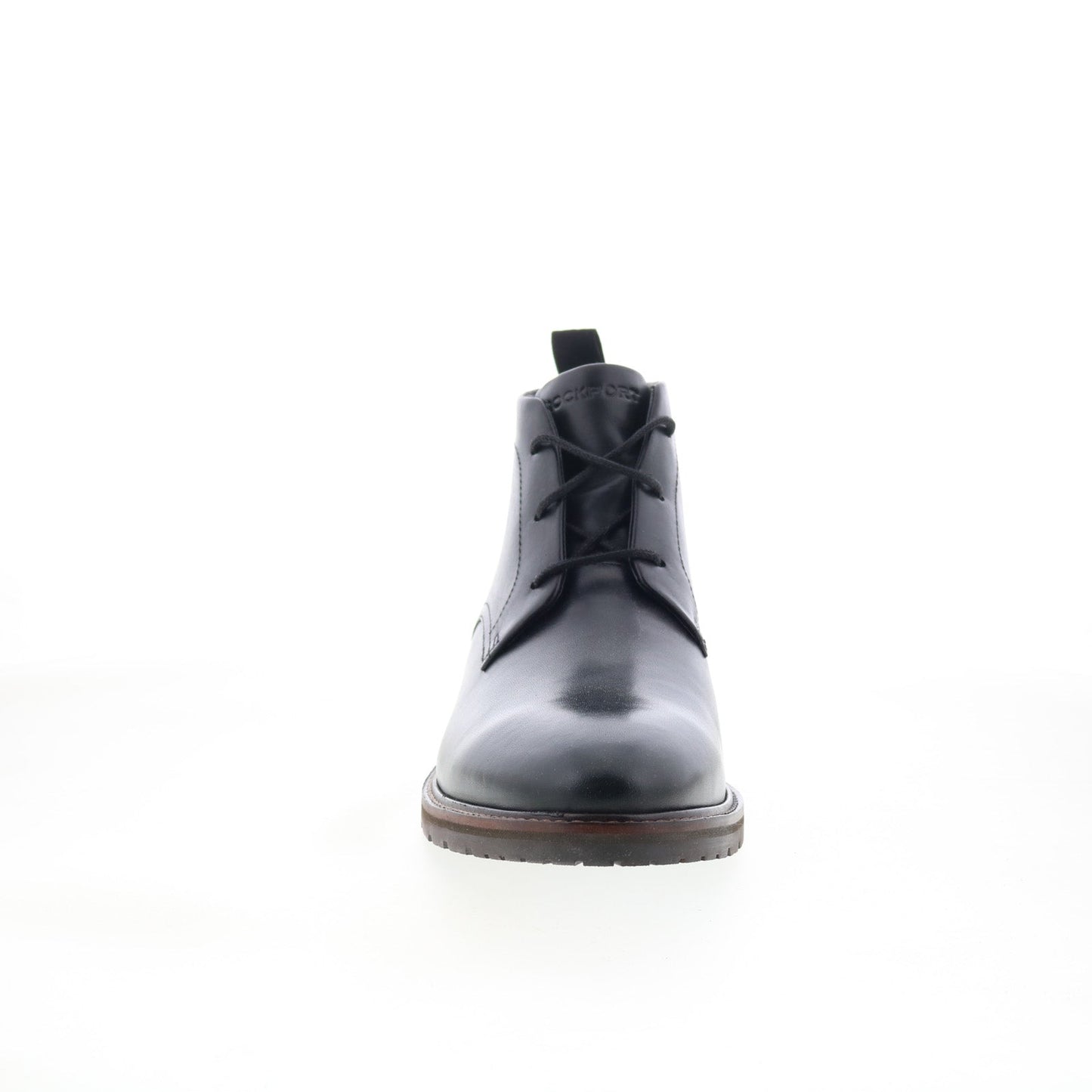 Rockport Caspe RMCASPE Mens Black Wide Leather Lace Up Chukkas Boots