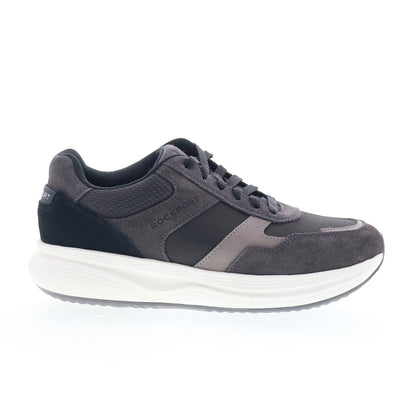 Rockport DMX Corvin RMDMXCORVIN Mens Gray Suede Lifestyle Sneakers Shoes