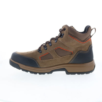 Rockport Evan Waterproof RMEVAN Mens Brown Suede Lace Up Casual Dress Boots