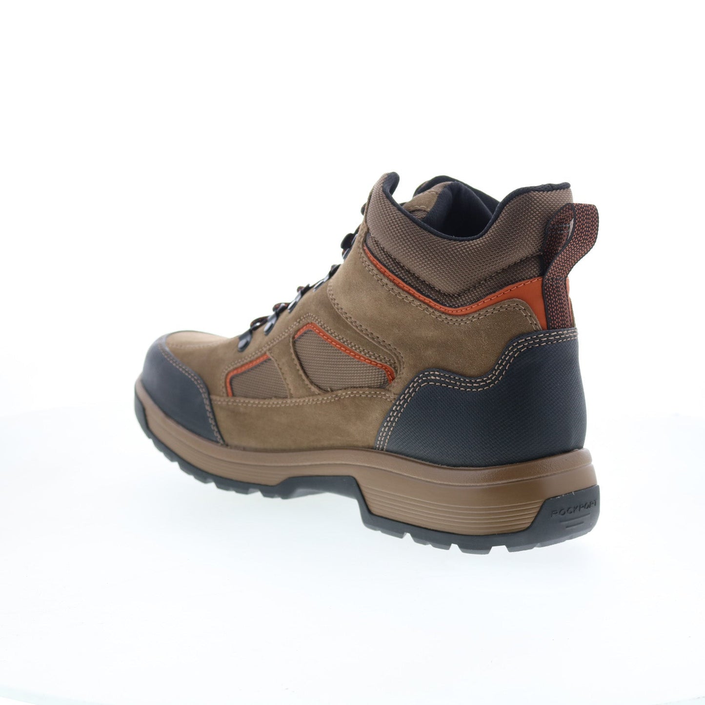 Rockport Evan Waterproof RMEVAN Mens Brown Suede Lace Up Casual Dress Boots