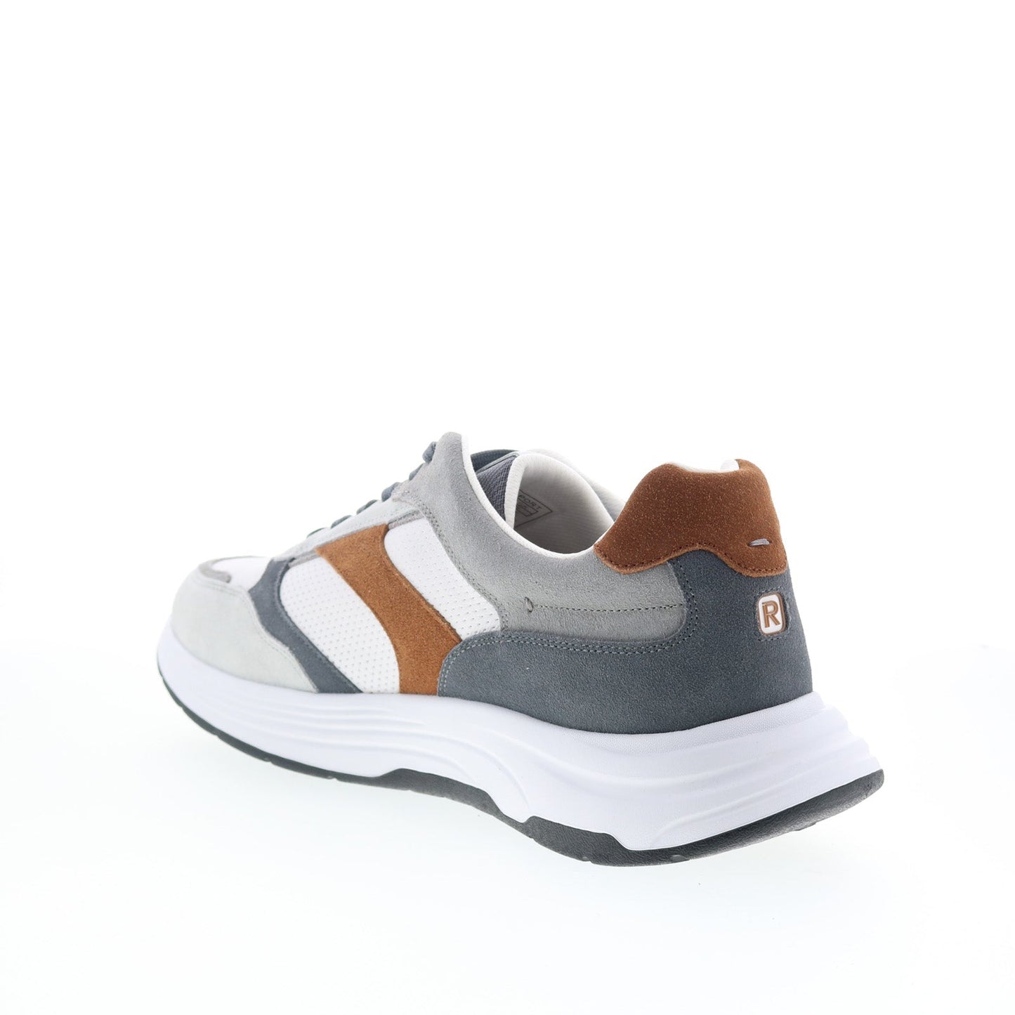 Rockport Harrison 2 RMHARRISON2 Mens White Suede Lifestyle Sneakers Shoes
