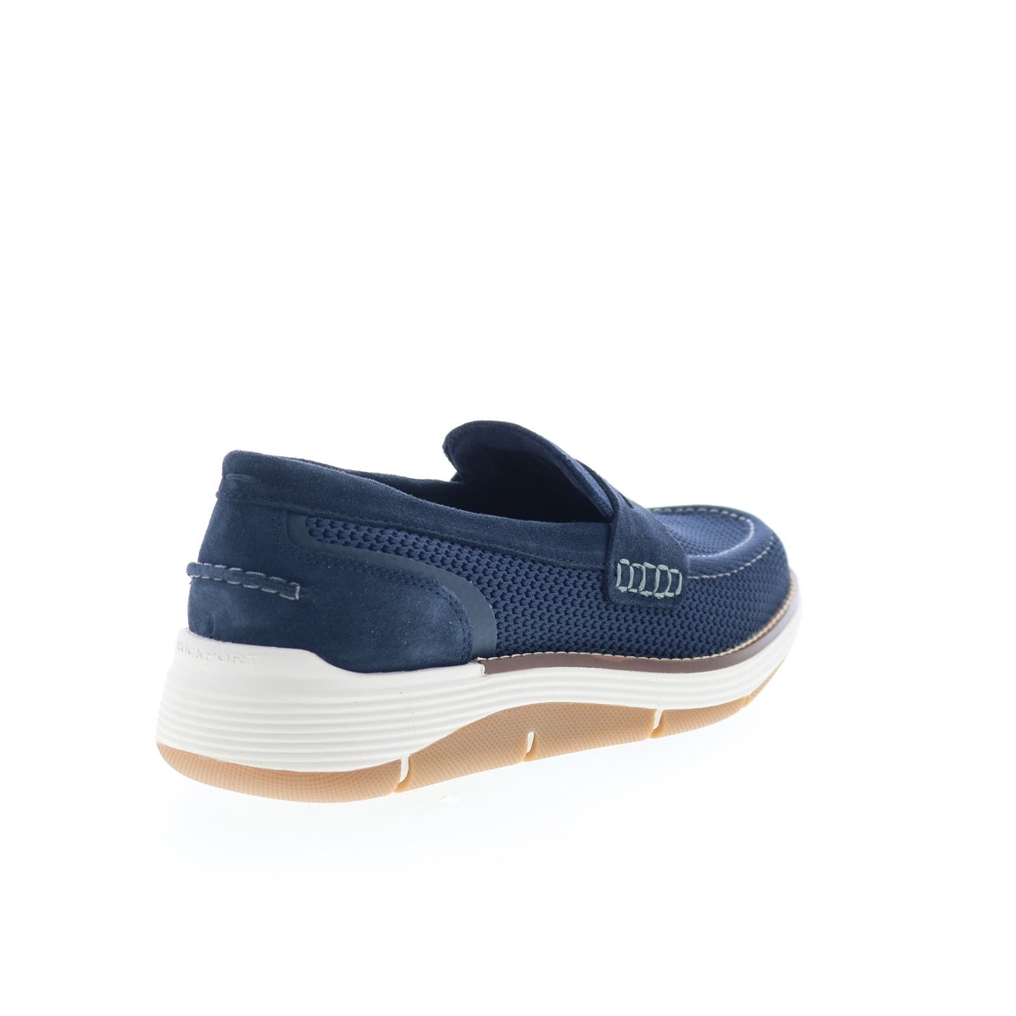 Rockport Lance RMLANCE Mens Blue Mesh Loafers & Slip Ons Penny Shoes