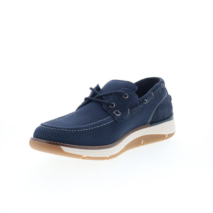 Rockport Lyall RMLYALL Mens Blue Wide Mesh Loafers & Slip Ons Boat Shoes