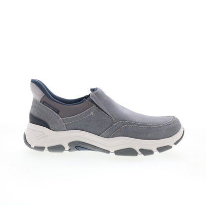 Rockport Reece RMREECE Mens Gray Wide Leather Lifestyle Sneakers Shoes