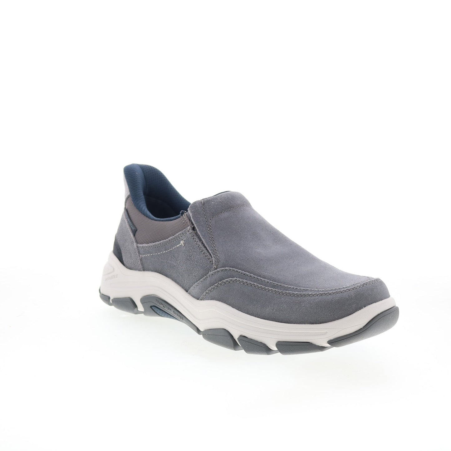 Rockport Reece RMREECE Mens Gray Wide Leather Lifestyle Sneakers Shoes