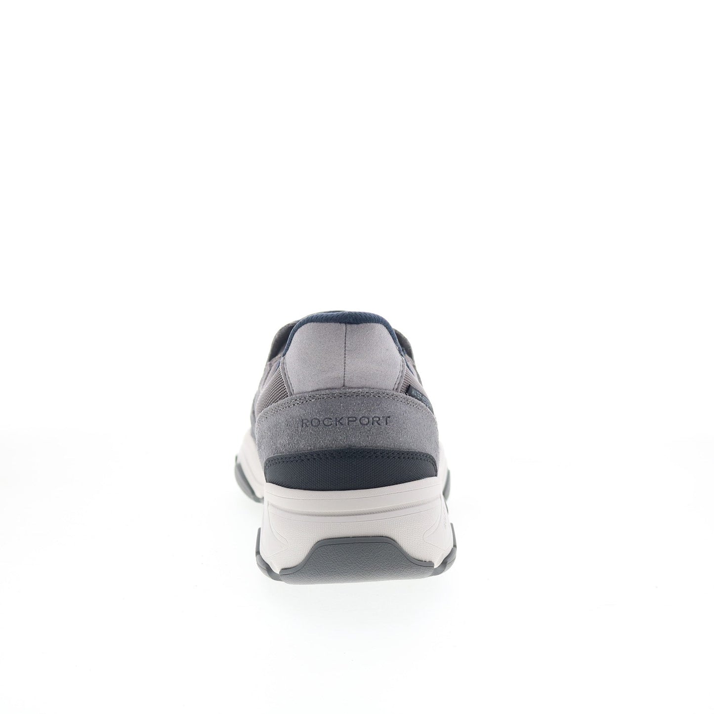 Rockport Reece RMREECE Mens Gray Wide Leather Lifestyle Sneakers Shoes