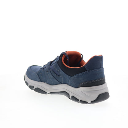 Rockport Rhett RMRHETT Mens Blue Suede Lace Up Lifestyle Sneakers Shoes