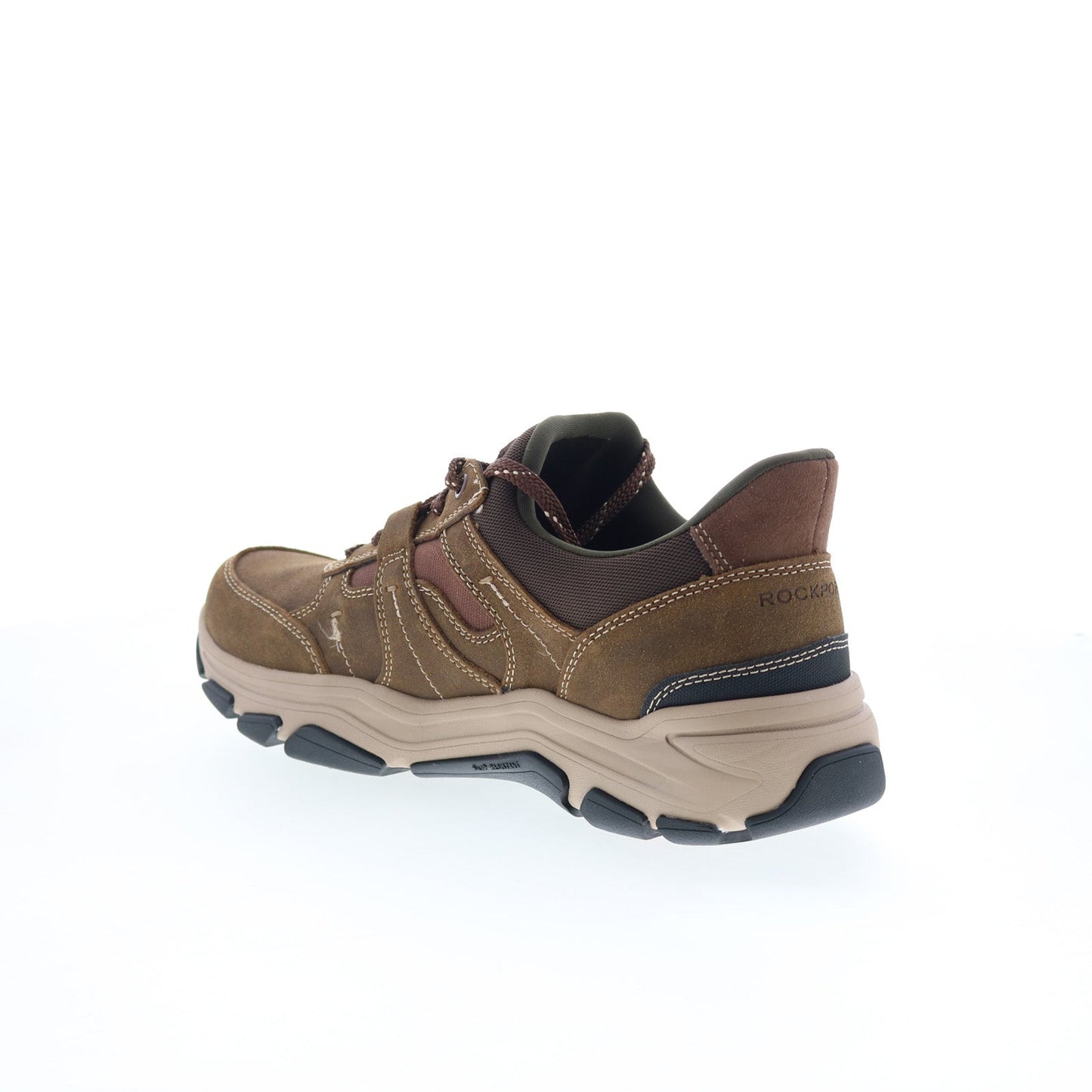 Rockport Rhett RMRHETT Mens Brown Wide Suede Lifestyle Sneakers Shoes