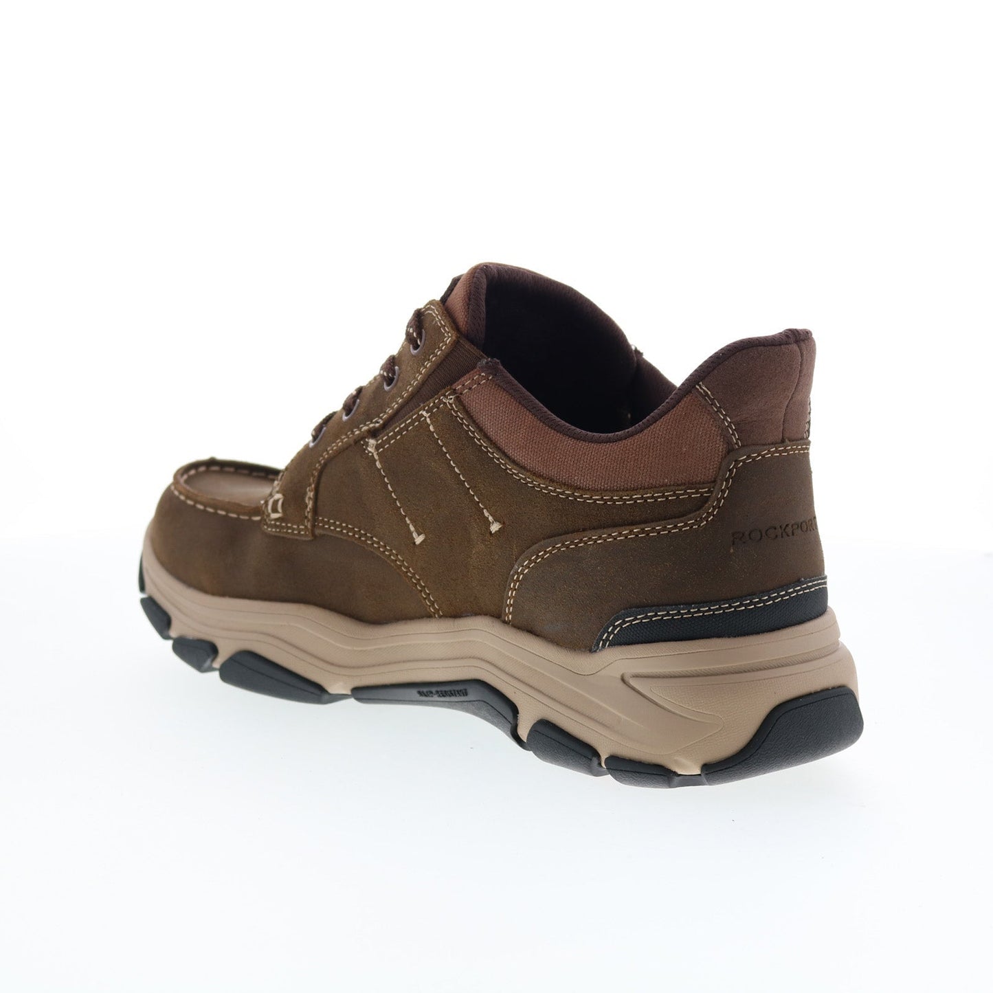 Rockport Ronan RMRONAN Mens Brown Leather Lace Up Lifestyle Sneakers Shoes
