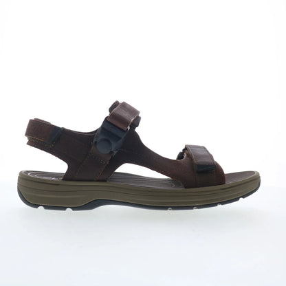 Clarks Saltway Trail 26176905 Mens Brown Leather Strap Sport Sandals Shoes