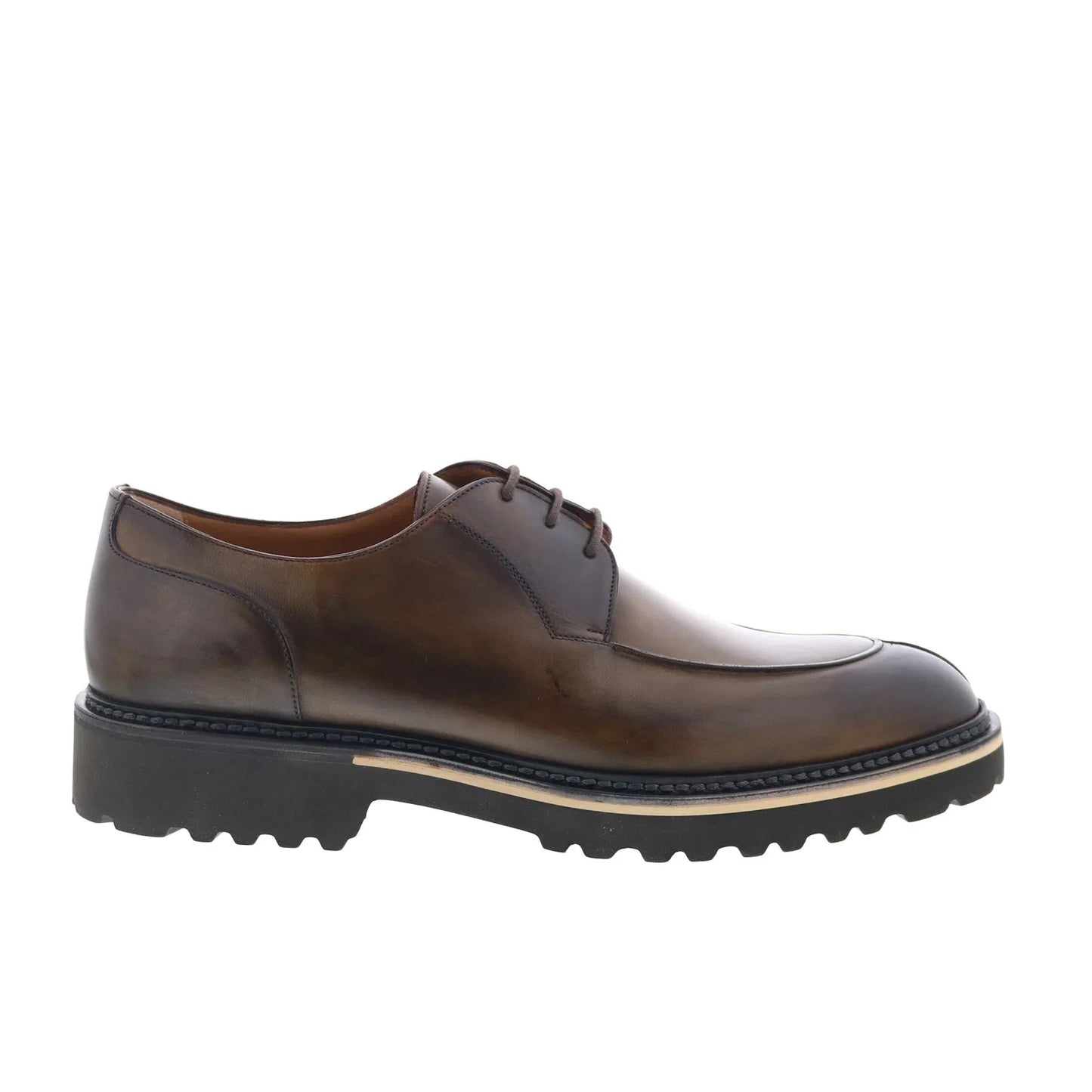 Di Bianco Sc598 Mens Brown Leather Lace Up Oxfords & Lace Ups Casual Shoes