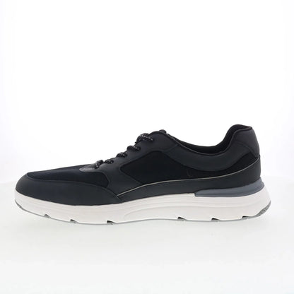 Rockport Seabrook Mens Black Wide Leather Lifestyle Sneakers Shoes