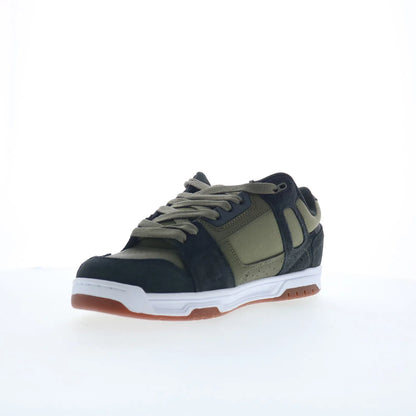 DC Stag 320188-ARO Mens Green Suede Lace Up Skate Inspired Sneakers Shoes