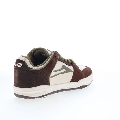 Lakai Telford Low Mens Beige Suede Lace Up Skate Inspired Sneakers Shoes