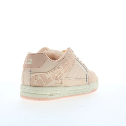 Globe Tilt GBTILT Mens Pink Leather Lace Up Skate Inspired Sneakers Shoes