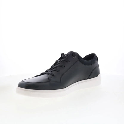 Rockport TM Court Blucher CJ1409 Mens Black Leather Lifestyle Sneakers Shoes