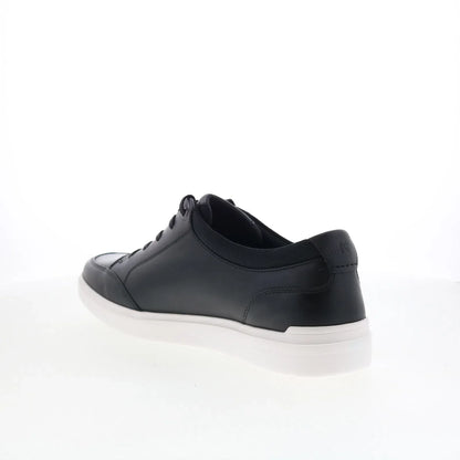 Rockport TM Court Blucher CJ1409 Mens Black Leather Lifestyle Sneakers Shoes