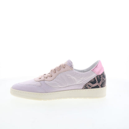 Miz Mooz Veronica Womens Purple Leather Lace Up Lifestyle Sneakers Shoes
