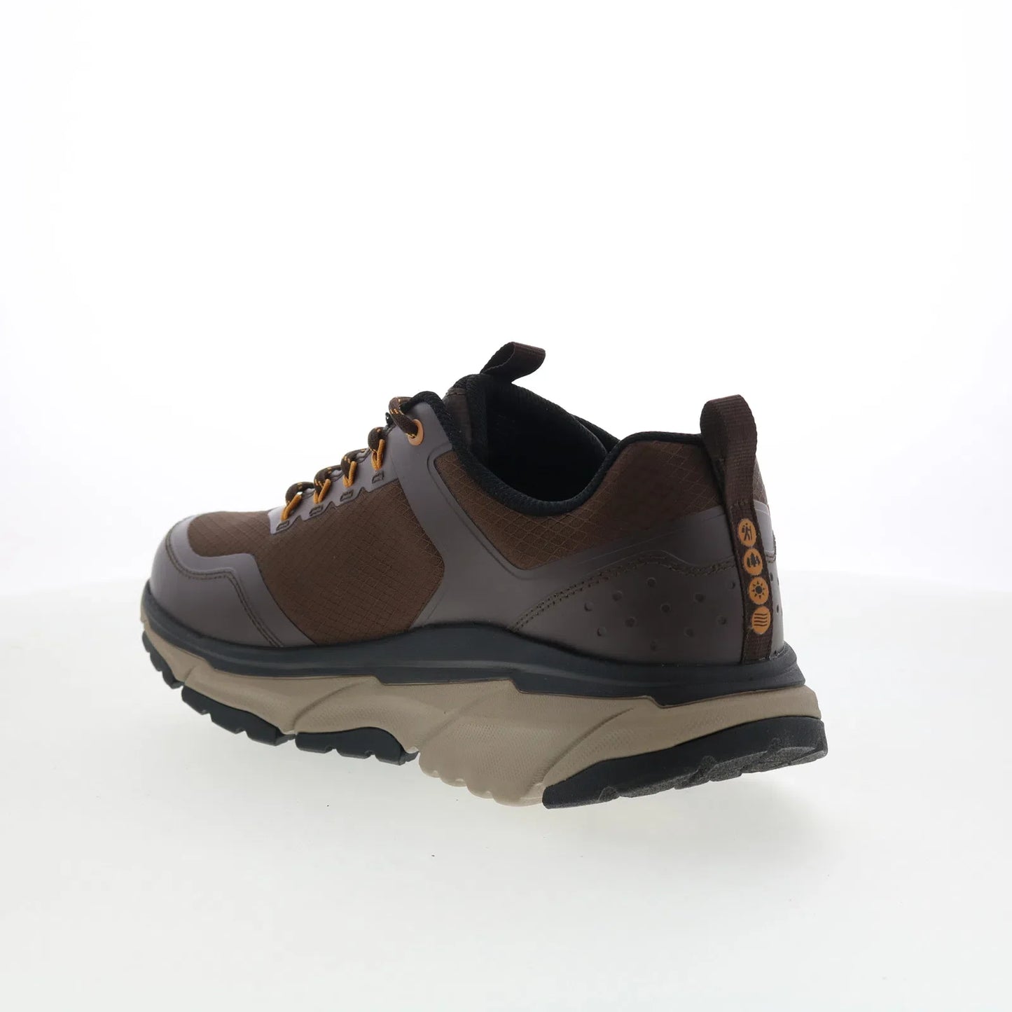 Skechers Waterproof D'Lux Journey - Slate Peak Mens Brown Athletic Shoes
