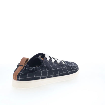 Spenco Windowpane SP1202BLK Womens Black Canvas Lifestyle Sneakers Shoes