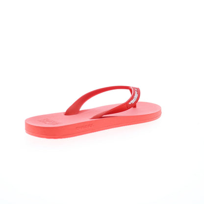 Diesel Sa-Kauay Nl Y02802-P4442-T4338 Mens Red Flip-Flops Sandals Shoes